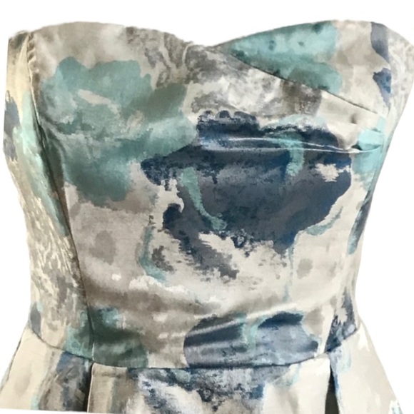 Ark & Co Strapless Dress Floral Print Fit and Flare Size Medium - Picture 3 of 8